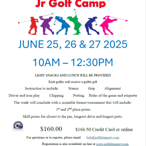 2025 Jr. Golf Camp Registration