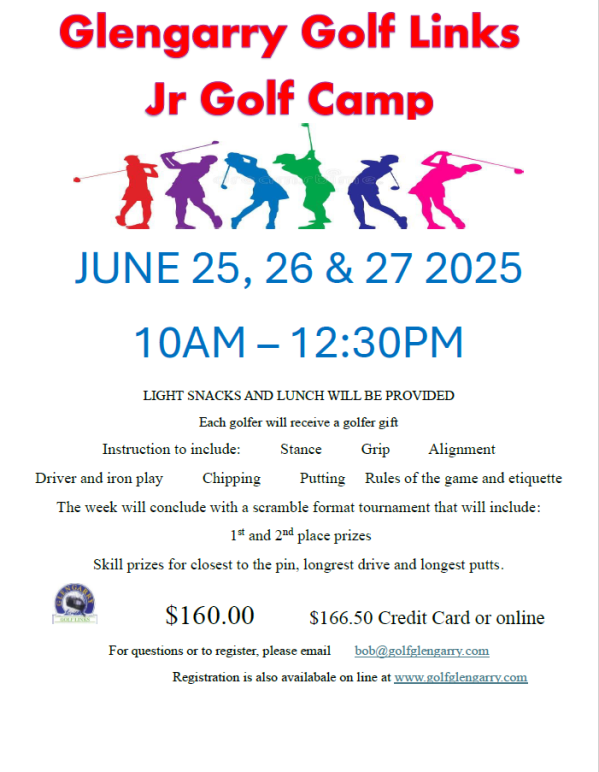 2025 Jr. Golf Camp Registration