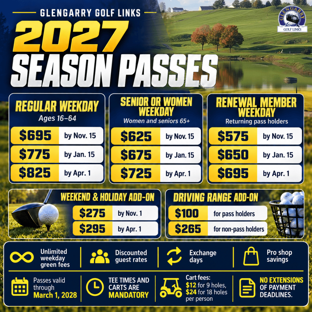 Glengarry 2027 Season Pass Promotion